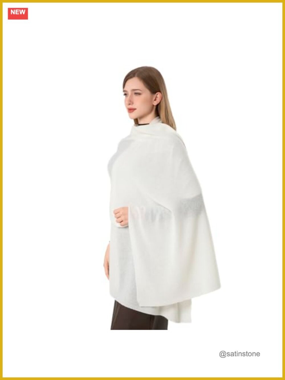 Cashmere Wrap Warm Soft Knitted Scarf Stole Airplane Travel Blanket Shawl Extra